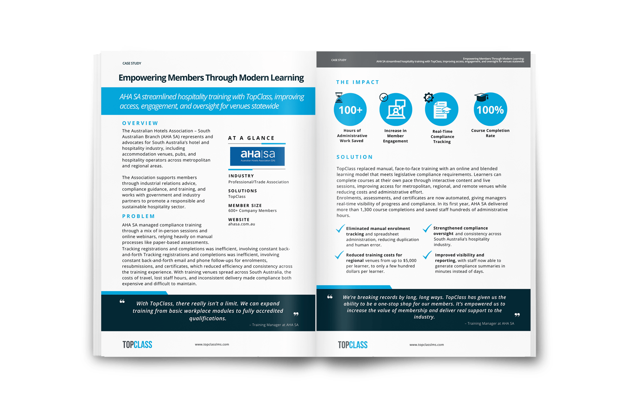 AHA SA Brochure Mockup AHA SA Brochure Mockup